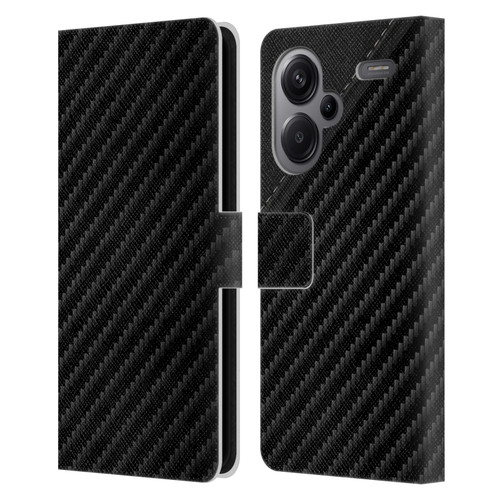 Alyn Spiller Carbon Fiber Leather Leather Book Wallet Case Cover For Xiaomi Redmi Note 13 Pro Plus 5G