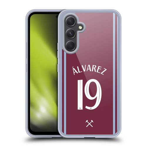 West Ham United FC 2024/25 Players Home Kit Edson Álvarez Soft Gel Case for Samsung Galaxy A54 5G