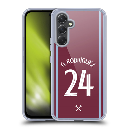 West Ham United FC 2024/25 Players Home Kit Guido Rodríguez Soft Gel Case for Samsung Galaxy A54 5G