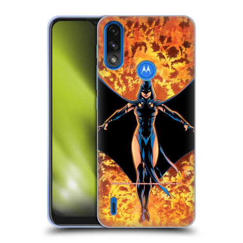 Justice League DC Comics Teen Titans Comic Art #8 Raven Soft Gel Case for Motorola Moto E7 Power / Moto E7i Power