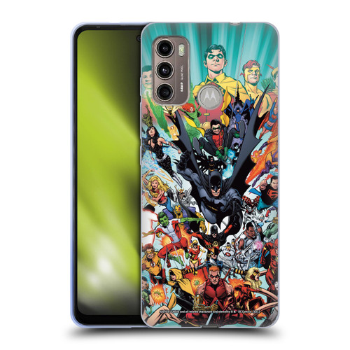 Justice League DC Comics Teen Titans Comic Art #100 Variant Soft Gel Case for Motorola Moto G60 / Moto G40 Fusion