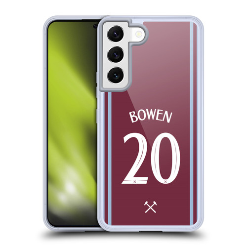 West Ham United FC 2024/25 Players Home Kit Jarrod Bowen Soft Gel Case for Samsung Galaxy S22 5G