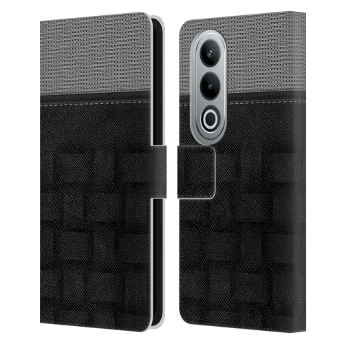 Alyn Spiller Luxury Charcoal Leather Book Wallet Case Cover For OPPO OnePlus Ace 3V 5G