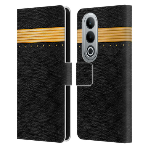 Alyn Spiller Luxury Gold Leather Book Wallet Case Cover For OPPO OnePlus Ace 3V 5G