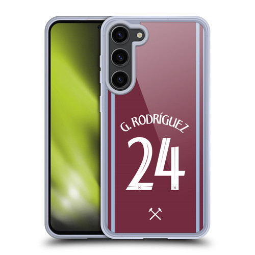 West Ham United FC 2024/25 Players Home Kit Guido Rodríguez Soft Gel Case for Samsung Galaxy S23+ 5G