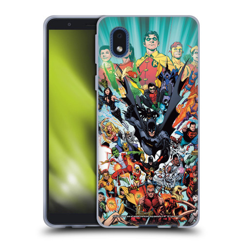 Justice League DC Comics Teen Titans Comic Art #100 Variant Soft Gel Case for Samsung Galaxy A01 Core (2020)