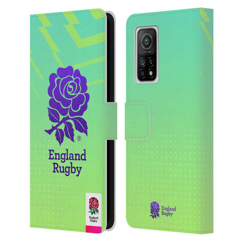 England Rugby Union This Rose Means Everything Logo in Neon Green Leather Book Wallet Case Cover For Xiaomi Mi 10T 5G