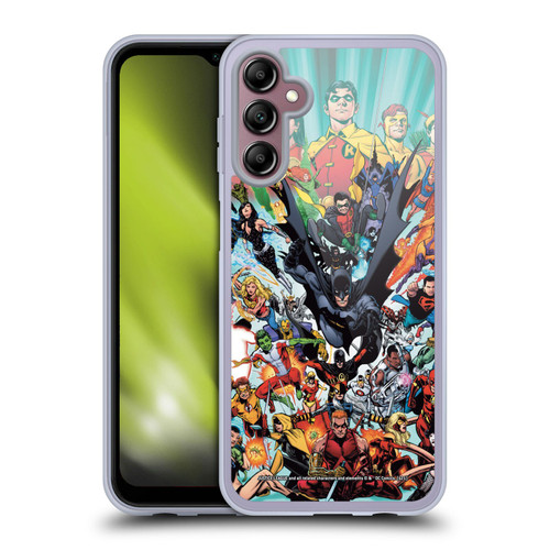 Justice League DC Comics Teen Titans Comic Art #100 Variant Soft Gel Case for Samsung Galaxy A14 5G