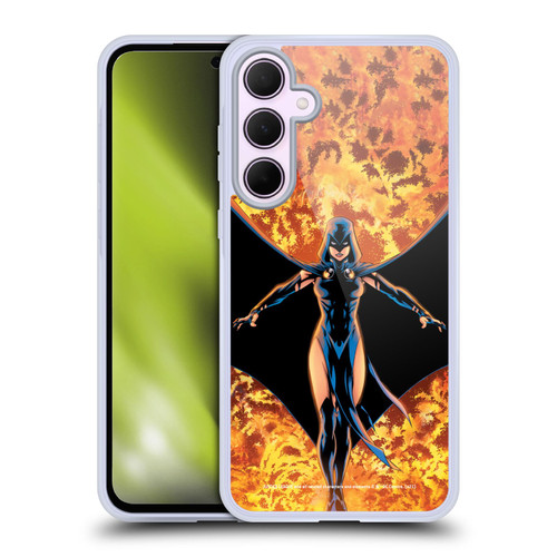 Justice League DC Comics Teen Titans Comic Art #8 Raven Soft Gel Case for Samsung Galaxy A35 5G