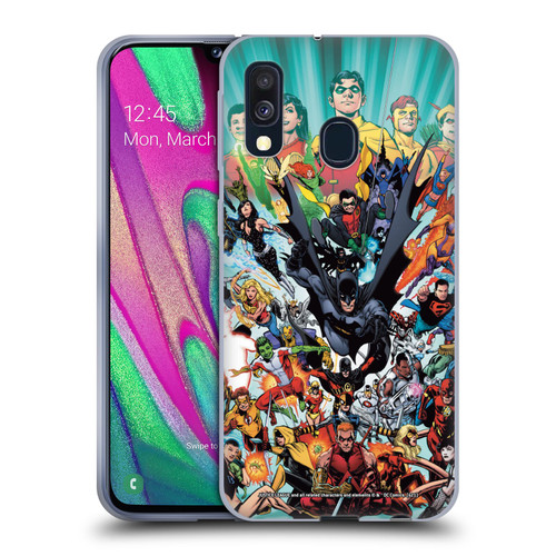 Justice League DC Comics Teen Titans Comic Art #100 Variant Soft Gel Case for Samsung Galaxy A40 (2019)