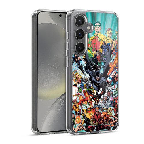 Justice League DC Comics Teen Titans Comic Art #100 Variant Soft Gel Case for Samsung Galaxy S24 5G & MagSafe
