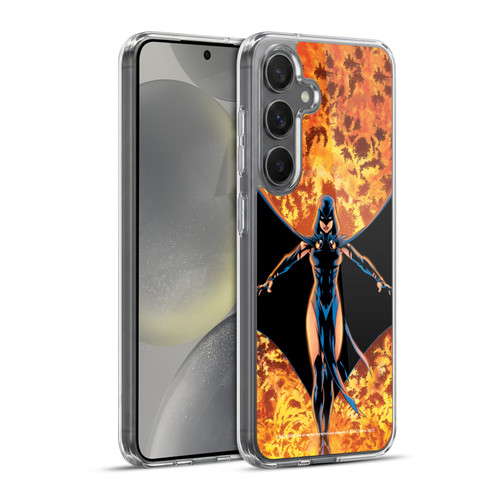 Justice League DC Comics Teen Titans Comic Art #8 Raven Soft Gel Case for Samsung Galaxy S24+ 5G & MagSafe