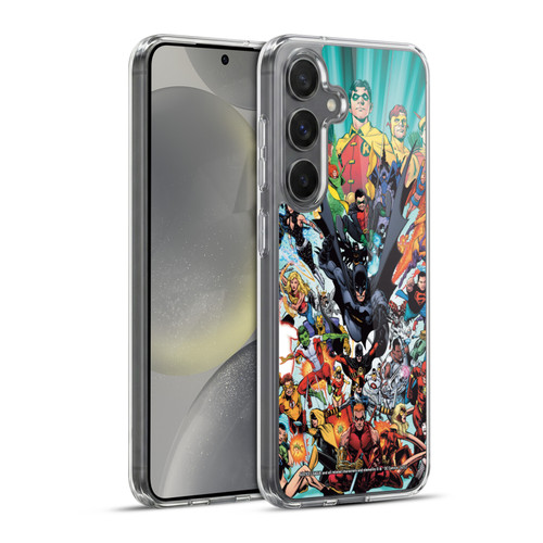 Justice League DC Comics Teen Titans Comic Art #100 Variant Soft Gel Case for Samsung Galaxy S24+ 5G & MagSafe