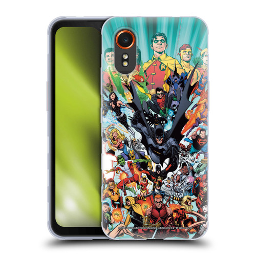 Justice League DC Comics Teen Titans Comic Art #100 Variant Soft Gel Case for Samsung Galaxy Xcover7 5G
