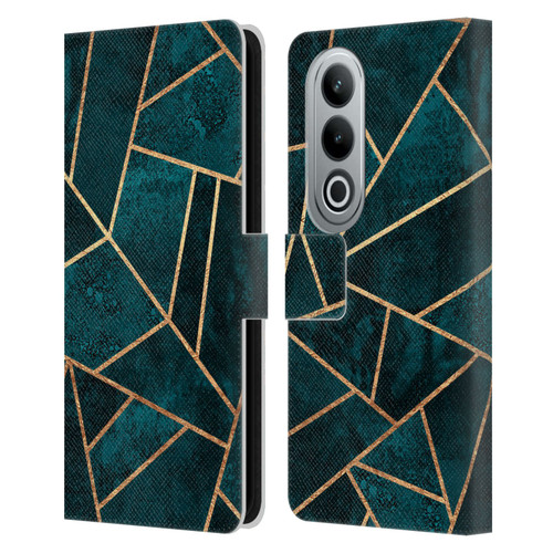 Elisabeth Fredriksson Sparkles Deep Teal Stone Leather Book Wallet Case Cover For OPPO OnePlus Ace 3V 5G