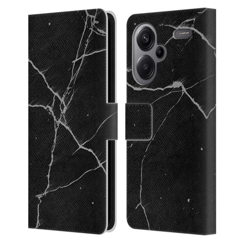 Alyn Spiller Marble Black Leather Book Wallet Case Cover For Xiaomi Redmi Note 13 Pro Plus 5G