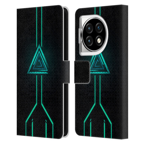 Alyn Spiller Neon Green Leather Book Wallet Case Cover For OPPO OnePlus Ace 3 5G
