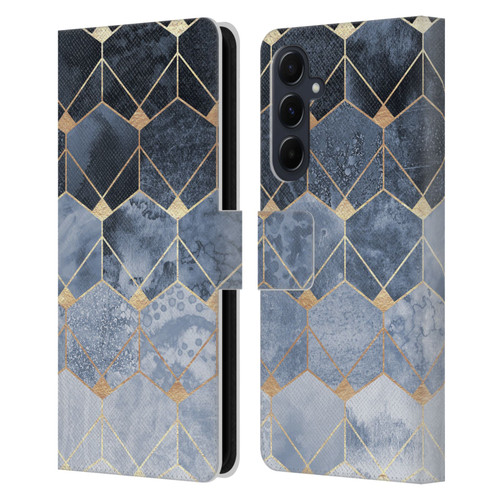 Elisabeth Fredriksson Sparkles Hexagons And Diamonds Leather Book Wallet Case Cover For Samsung Galaxy A55 5G
