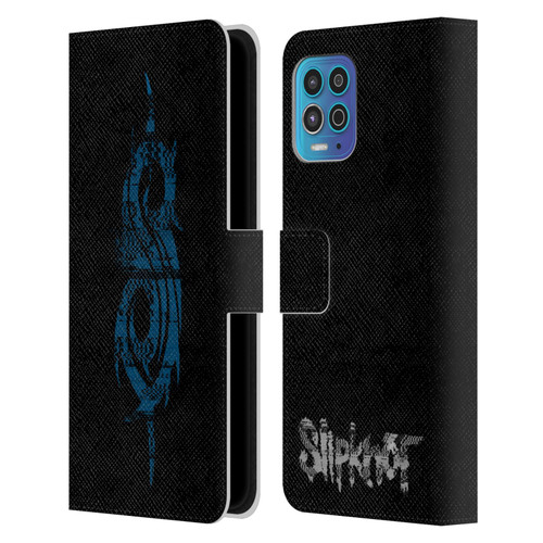 Slipknot We Are Not Your Kind Glitch Logo Leather Book Wallet Case Cover For Motorola Moto G100