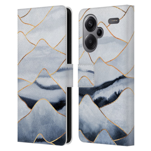 Elisabeth Fredriksson Sparkles Mountains Leather Book Wallet Case Cover For Xiaomi Redmi Note 13 Pro Plus 5G