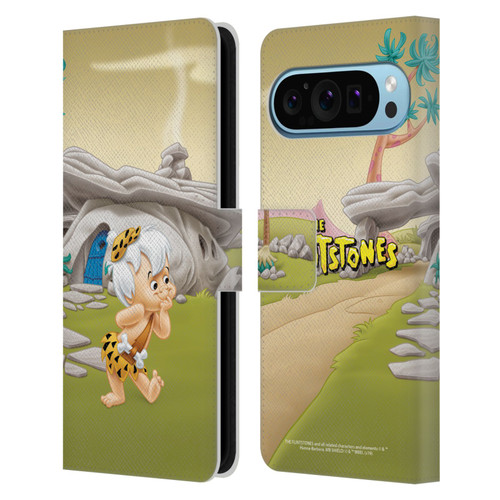 The Flintstones Characters Bambam Rubble Leather Book Wallet Case Cover For Google Pixel 9 / Pixel 9 Pro