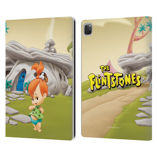 The Flintstones Characters Pebbles Flintstones Leather Book Wallet Case Cover For Apple iPad Pro 13 M4 2024