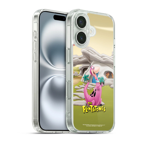 The Flintstones Characters Dino Soft Gel Case for Apple iPhone 16 & MagSafe