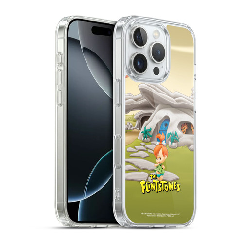 The Flintstones Characters Pebbles Flintstones Soft Gel Case for Apple iPhone 16 Pro & MagSafe