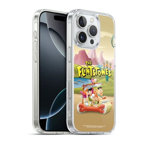 The Flintstones Characters Stone Car Soft Gel Case for Apple iPhone 16 Pro & MagSafe