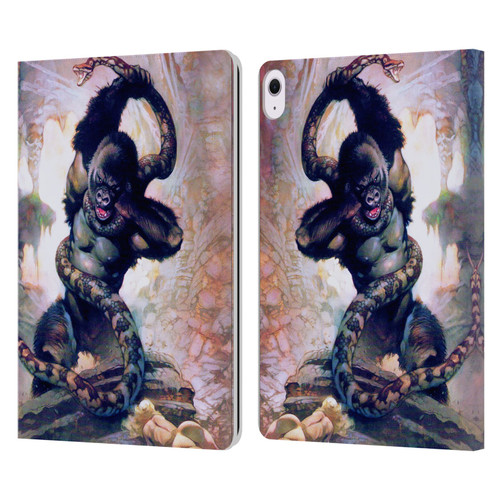 Frank Frazetta Fantasy Gorilla With Snake Leather Book Wallet Case Cover For Apple iPad Air 13 2024