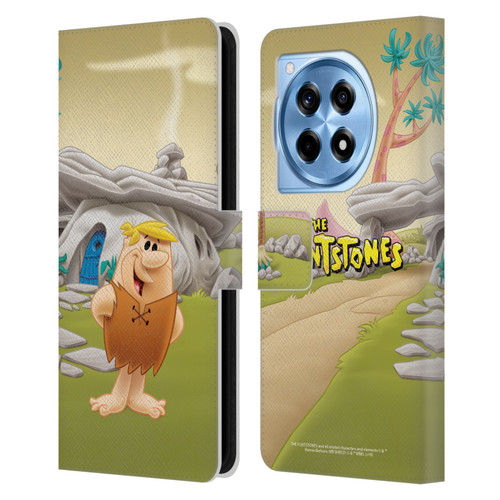 The Flintstones Characters Barney Rubble Leather Book Wallet Case Cover For OnePlus 12R