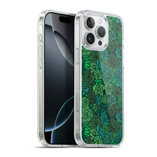 Katerina Kirilova Art Succulent Garden Soft Gel Case for Apple iPhone 16 Pro Max & MagSafe