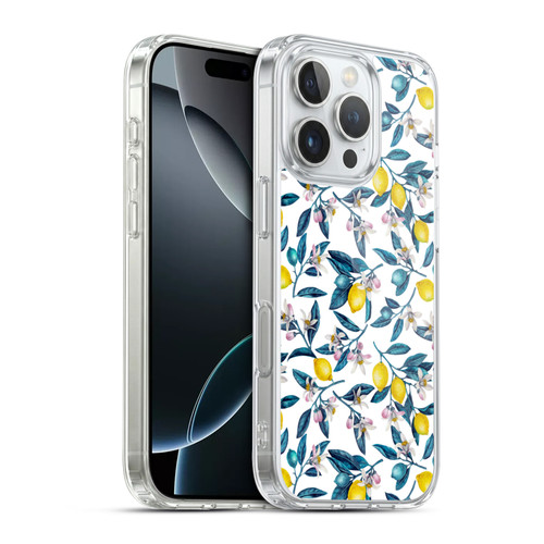 Katerina Kirilova Art Lemons And Blooms Soft Gel Case for Apple iPhone 16 Pro & MagSafe