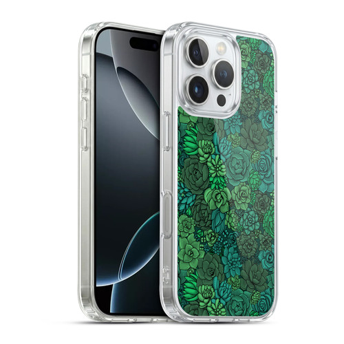 Katerina Kirilova Art Succulent Garden Soft Gel Case for Apple iPhone 16 Pro & MagSafe