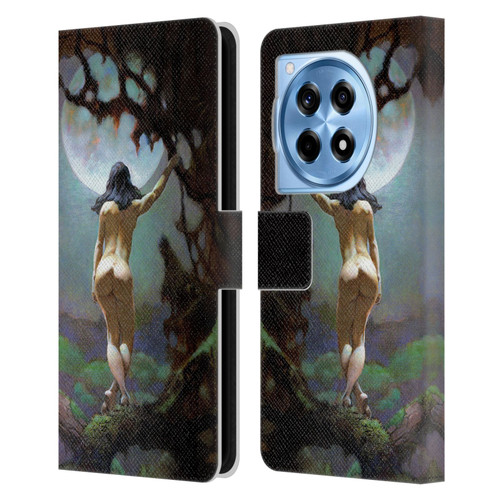 Frank Frazetta Fantasy Moons Rapture Leather Book Wallet Case Cover For OnePlus 12R