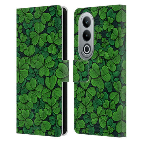 Katerina Kirilova Fruits & Foliage Patterns Clovers Leather Book Wallet Case Cover For OPPO OnePlus Ace 3V 5G