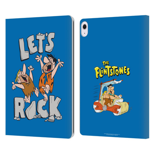 The Flintstones Graphics Fred And Barney Leather Book Wallet Case Cover For Apple iPad Air 13 2024