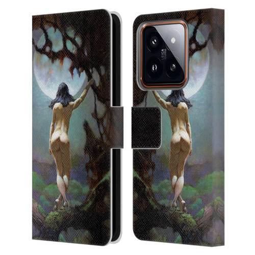 Frank Frazetta Fantasy Moons Rapture Leather Book Wallet Case Cover For Xiaomi 14