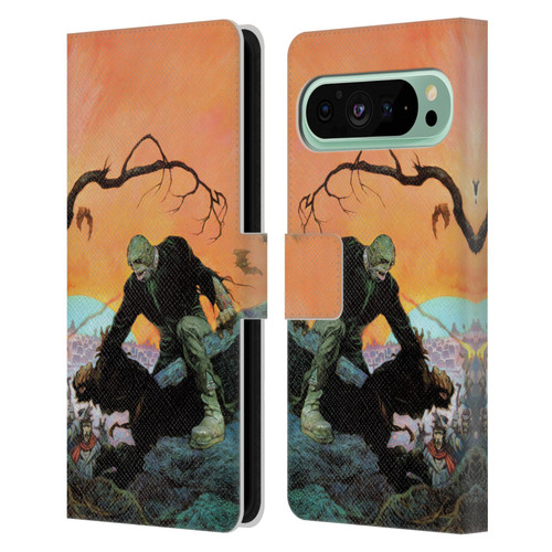 Frank Frazetta Medieval Fantasy Zombie Leather Book Wallet Case Cover For Google Pixel 9 Pro XL