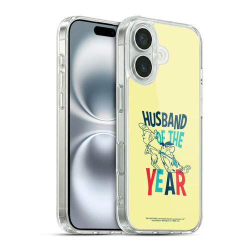 The Flintstones Graphics Husband Of The Year Soft Gel Case for Apple iPhone 16 & MagSafe