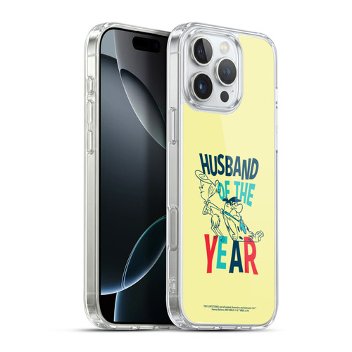 The Flintstones Graphics Husband Of The Year Soft Gel Case for Apple iPhone 16 Pro Max & MagSafe