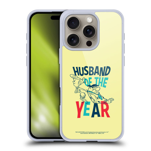 The Flintstones Graphics Husband Of The Year Soft Gel Case for Apple iPhone 16 Pro