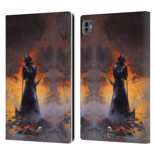 Frank Frazetta Medieval Fantasy Death Dealer 3 Leather Book Wallet Case Cover For Apple iPad Pro 11 M4 2024