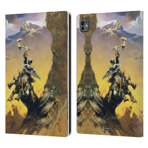 Frank Frazetta Medieval Fantasy Eternal Champion Leather Book Wallet Case Cover For Apple iPad Pro 11 M4 2024