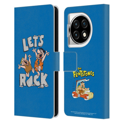 The Flintstones Graphics Fred And Barney Leather Book Wallet Case Cover For OPPO OnePlus Ace 3 5G
