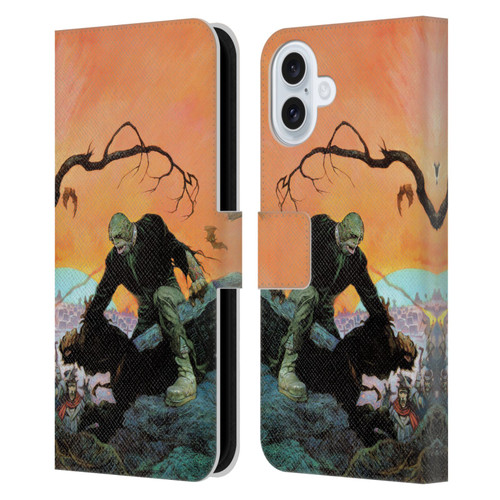 Frank Frazetta Medieval Fantasy Zombie Leather Book Wallet Case Cover For Apple iPhone 16 Plus