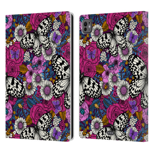 Katerina Kirilova Floral Patterns Colorful Garden Leather Book Wallet Case Cover For Apple iPad Pro 11 M4 2024