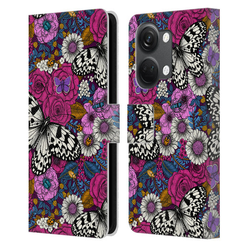 Katerina Kirilova Floral Patterns Colorful Garden Leather Book Wallet Case Cover For OnePlus Nord 3 5G