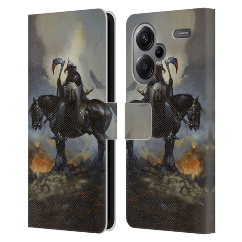 Frank Frazetta Medieval Fantasy Death Dealer Leather Book Wallet Case Cover For Xiaomi Redmi Note 13 Pro Plus 5G