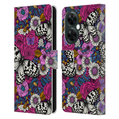 Katerina Kirilova Floral Patterns Colorful Garden Leather Book Wallet Case Cover For OnePlus Nord CE 3 Lite 5G
